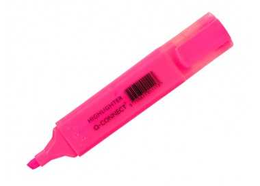 Rotulador q-connect fluorescente rosa punta biselada Rotulador q-connect fluorescente rosa punta biselada