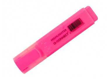 Rotulador q-connect fluorescente rosa punta biselada Rotulador q-connect fluorescente rosa punta biselada