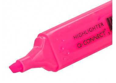 Rotulador q-connect fluorescente rosa punta biselada Rotulador q-connect fluorescente rosa punta biselada