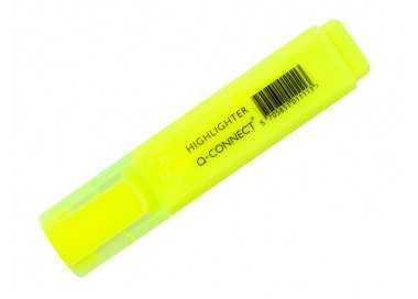 Rotulador q-connect fluorescente amarillo punta biselada