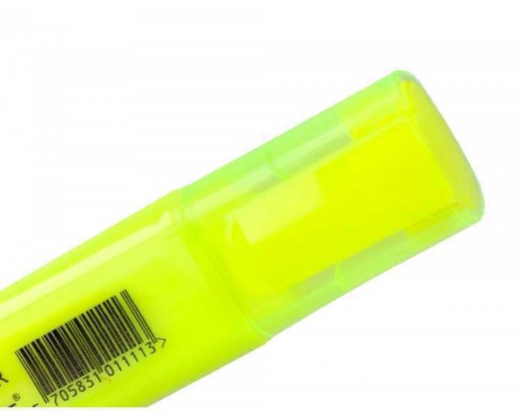 Rotulador q-connect fluorescente amarillo punta biselada
