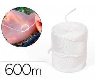 Cuerda rafia liderpapel color blanco rollo de 600 metros