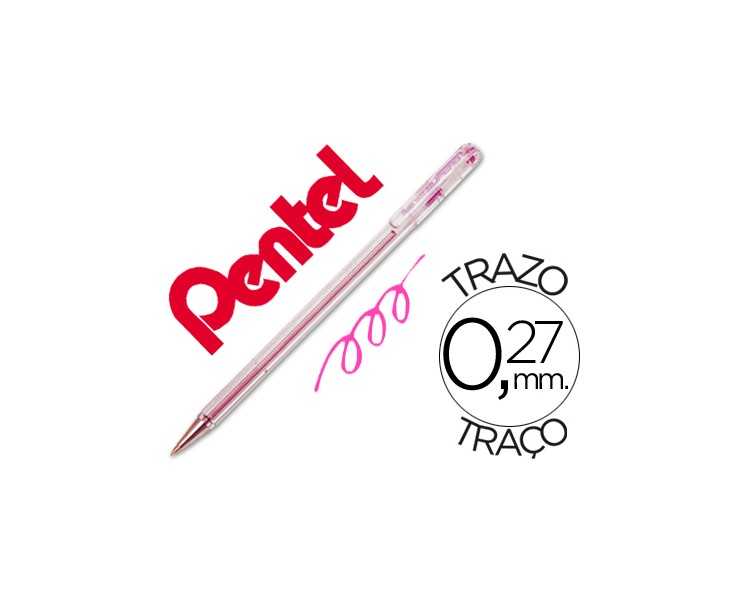Boligrafo pentel bk-77 p rosa