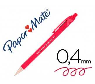 Boligrafo flexgrip retractil rojo