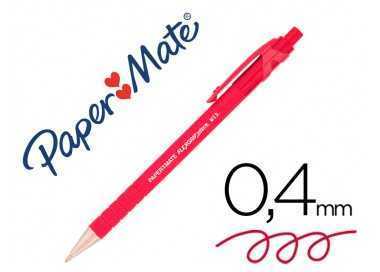 Boligrafo flexgrip retractil rojo