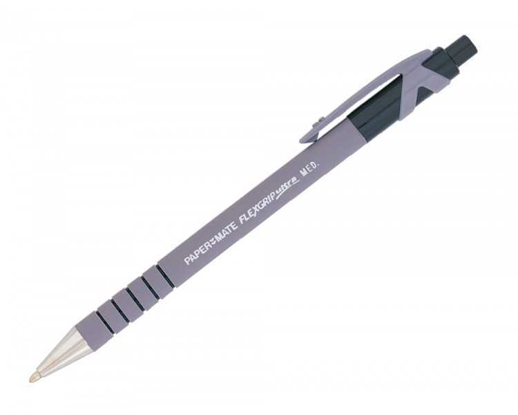 Boligrafo flexgrip retractil negro