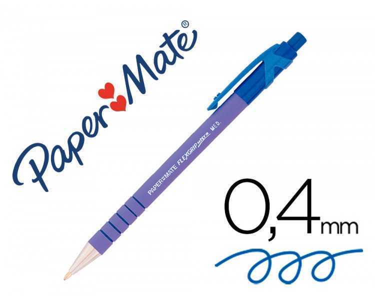 Boligrafo flexgrip retractil azul