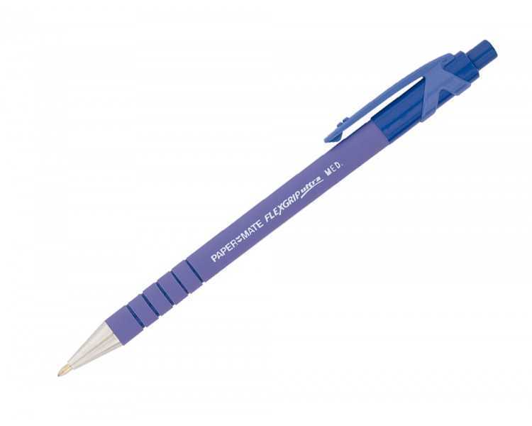Boligrafo flexgrip retractil azul