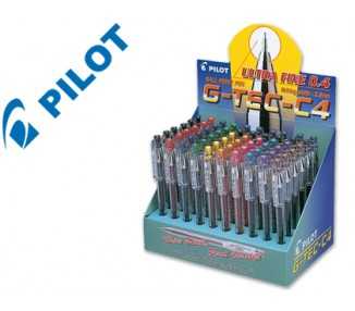 Boligrafo pilot punta aguja g-tec-c4 expositor de 60 unidades