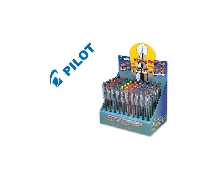 Boligrafo pilot punta aguja g-tec-c4 expositor de 60 unidades