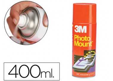 Pegamento 3m spray photo mount adhesivo permanente bote de 400 ml