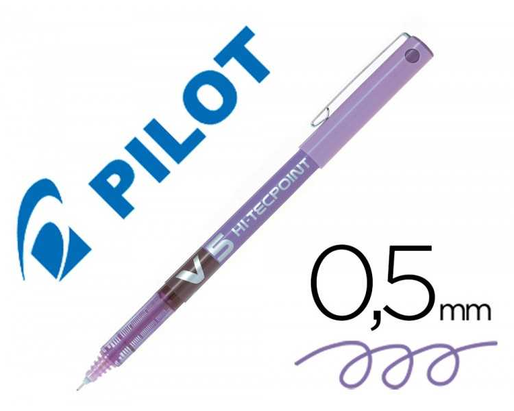 Rotulador pilot punta aguja v-5 violeta 0.5 mm