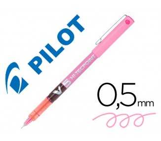 Rotulador pilot punta aguja v-5 rosa 0.5 mm