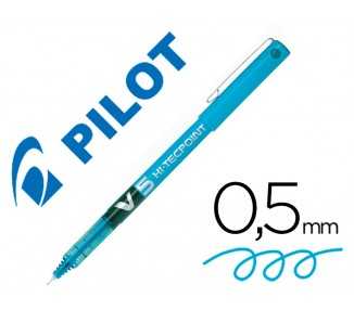Rotulador pilot punta aguja v-5 azul claro 0.5 mm