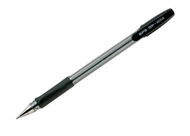 Boligrafo pilot bps-gp negro sujecion de caucho tinta base de aceite con capuchon