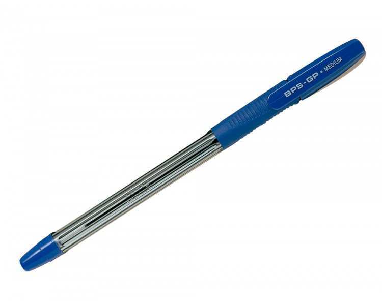 Boligrafo pilot bps-gp azul sujecion de caucho tinta base de aceite con capuchon