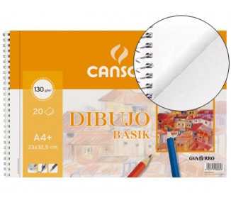 Bloc dibujo basik din a4+ espiral 23 x 32.5 cm 20 hojas microperforado 2 taladros