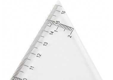 Escuadra liderpapel 25 cm plastico cristal Escuadra liderpapel 25 cm plastico cristal