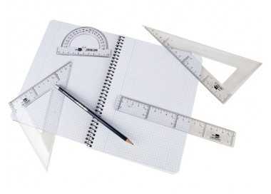 Escuadra liderpapel 25 cm plastico cristal Escuadra liderpapel 25 cm plastico cristal
