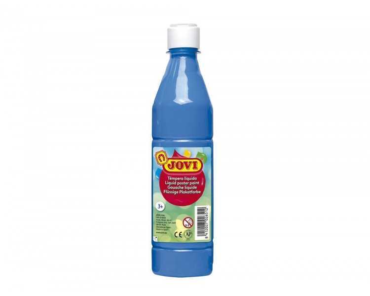 Tempera liquida jovi escolar 500 ml azul cyan