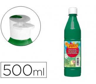 Tempera liquida jovi escolar 500 ml verde oscuro