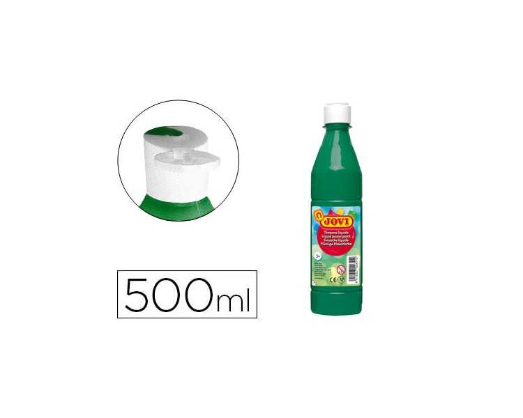 Tempera liquida jovi escolar 500 ml verde oscuro