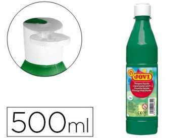 Tempera liquida jovi escolar 500 ml verde oscuro
