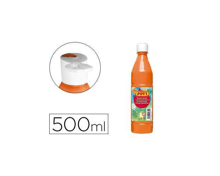 Tempera liquida jovi escolar 500 ml naranja