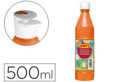 Tempera liquida jovi escolar 500 ml naranja