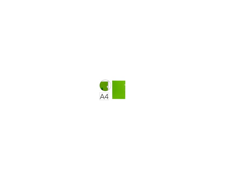 Carpeta liderpapel dossier uñero 44003 polipropileno din a4 verde 20 hojas