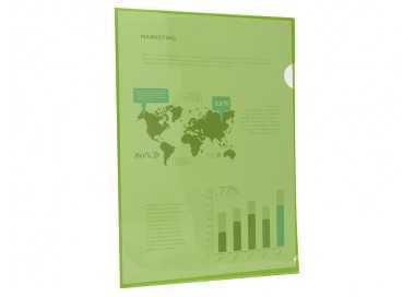Carpeta liderpapel dossier uñero 44003 polipropileno din a4 verde 20 hojas