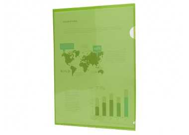 Carpeta liderpapel dossier uñero 44003 polipropileno din a4 verde 20 hojas