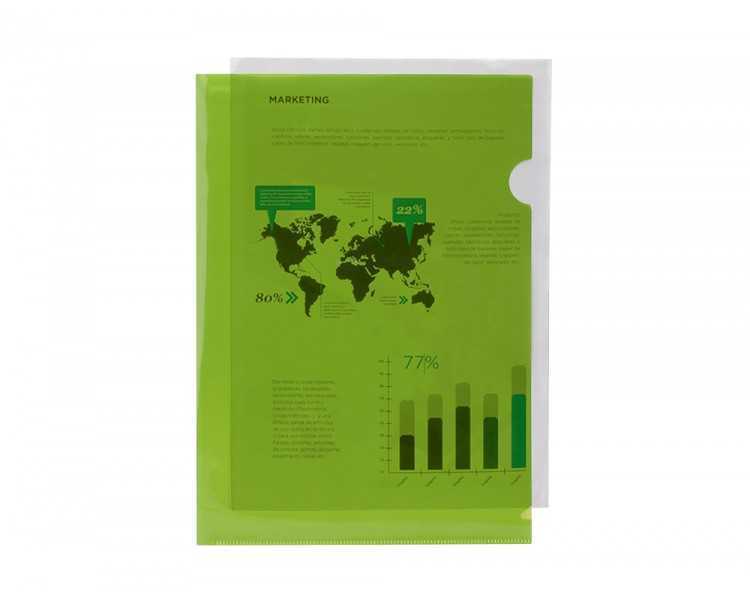 Carpeta liderpapel dossier uñero 44003 polipropileno din a4 verde 20 hojas