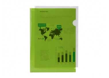 Carpeta liderpapel dossier uñero 44003 polipropileno din a4 verde 20 hojas