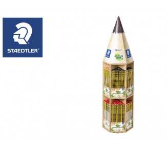 Lapices de grafito staedtler noris 120 expositor giratorio forma lapiz de 48 docenas graduaciones surtidas