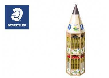 Lapices de grafito staedtler noris 120 expositor giratorio forma lapiz de 48 docenas graduaciones surtidas