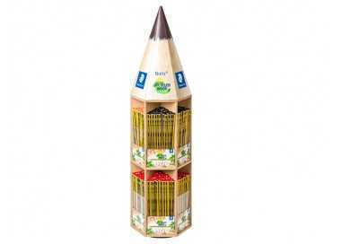 Lapices de grafito staedtler noris 120 expositor giratorio forma lapiz de 48 docenas graduaciones surtidas