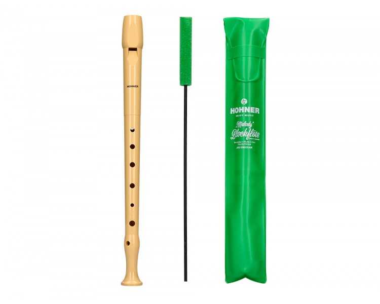 Flauta hohner 9508 color marfil funda verde
