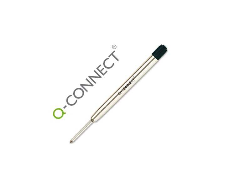 Recambio boligrafo q-connect tipo parker negro