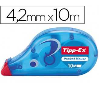 Corrector tipp-ex cinta pocket mouse 4,2 mm x 10 mt