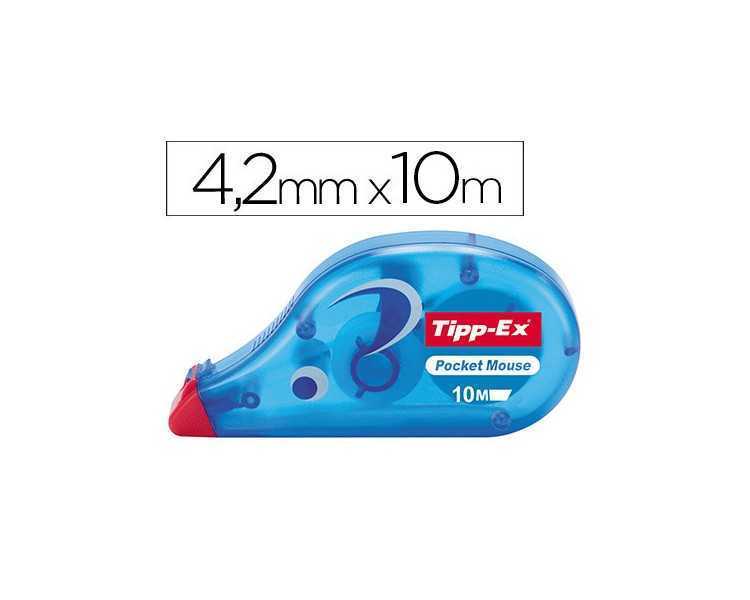 Corrector tipp-ex cinta pocket mouse 4,2 mm x 10 mt