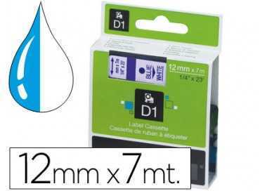 Cinta dymo 1000 azul-blanco 12mm x 7mt d1