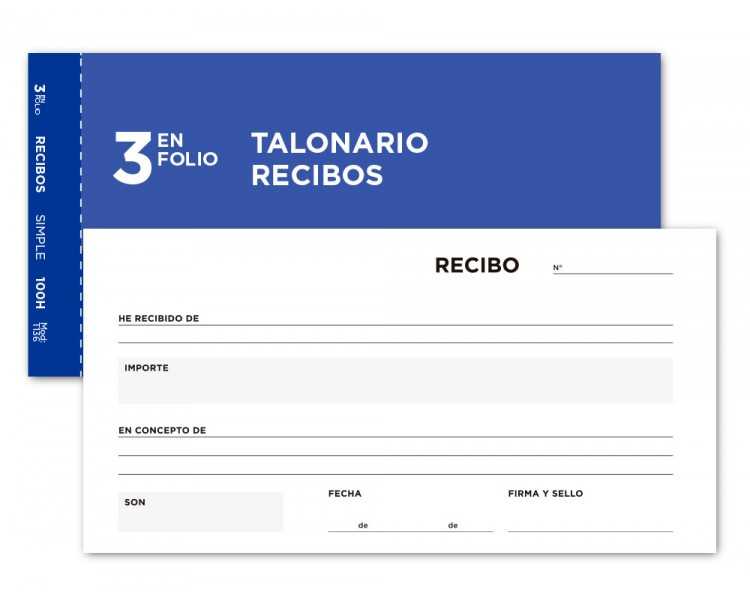 Talonario liderpapel recibos 3/fº original t136 sin matriz