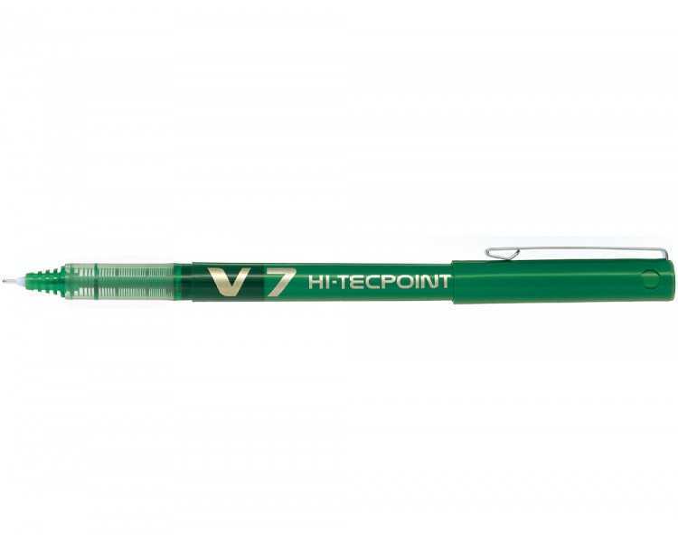 Rotulador pilot punta aguja v-7 verde 0.7 mm