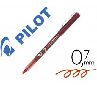 Rotulador pilot punta aguja v-7 rojo 0.7 mm
