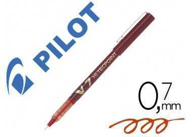 Rotulador pilot punta aguja v-7 rojo 0.7 mm