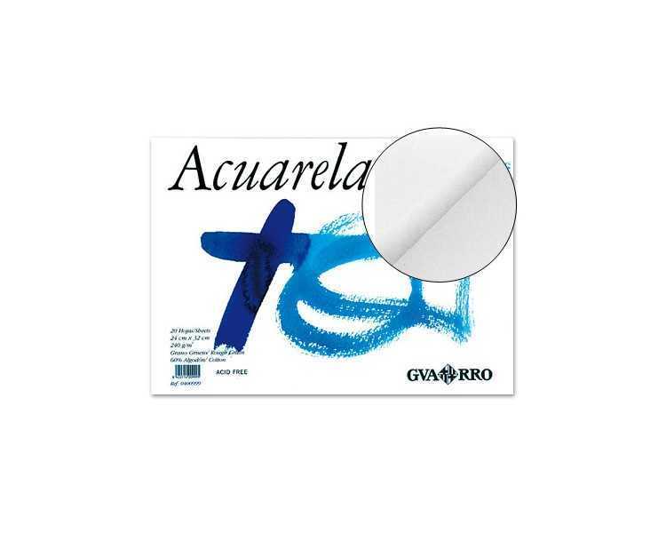 Bloc dibujo acuarela din a3 encolado 32.5x46 cm 20 h de 240 gr/m2