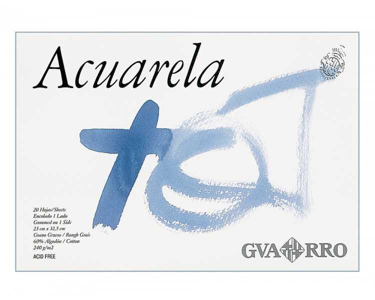 Bloc dibujo acuarela din a3 encolado 32.5x46 cm 20 h de 240 gr/m2