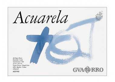 Bloc dibujo acuarela din a3 encolado 32.5x46 cm 20 h de 240 gr/m2