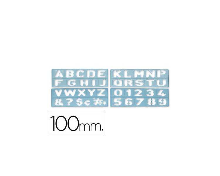 Plantilla liderpapel rotulacion 1800 letras y numeros 100 mm